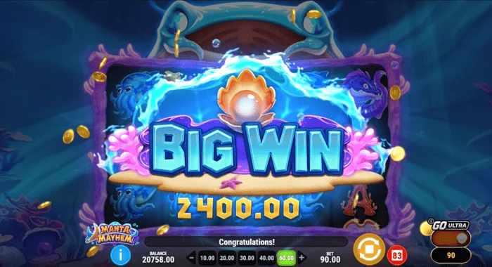 Manta Mayhem – stor gevinst i grunnspillet