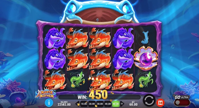 Manta Mayhem – vinnende kombinasjon i grunnspillet